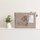 500TC Superior Bamboo Cotton Hotel Quality Fitted Sheet Combo Set by Park Avenue