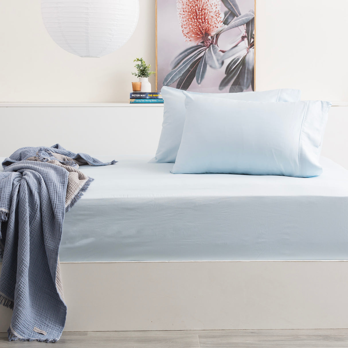 500TC Superior Bamboo Cotton Hotel Quality Fitted Sheet Combo Set by Park Avenue
