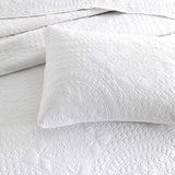 Textured Jacquard Blanco Zio 3pc Coverlet Set in White by Renee Taylor | Beautiful Oversized Coverlet