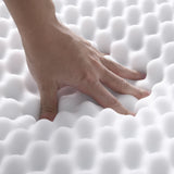 Luxore Deluxe Soft Egg Crate Convoluted Foam Underlay | Soft Foam Mattress Topper Cover