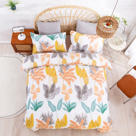 Luxore 250TC Autumn 100% Cotton Sateen Quilt Cover Set