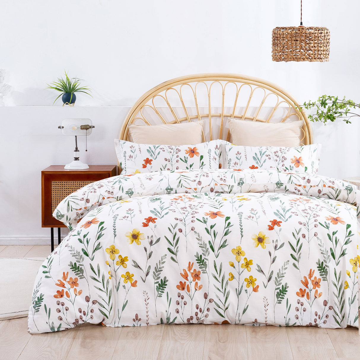 Luxore 250TC Daisy 100% Cotton Sateen Quilt Cover Set