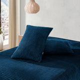 Luxore Warm Embossed Teddy Fleece Quilt Cover Set | Plush Teddy Fleece Duvet Cover Set