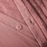Luxore Warm Embossed Teddy Fleece Quilt Cover Set | Plush Teddy Fleece Duvet Cover Set