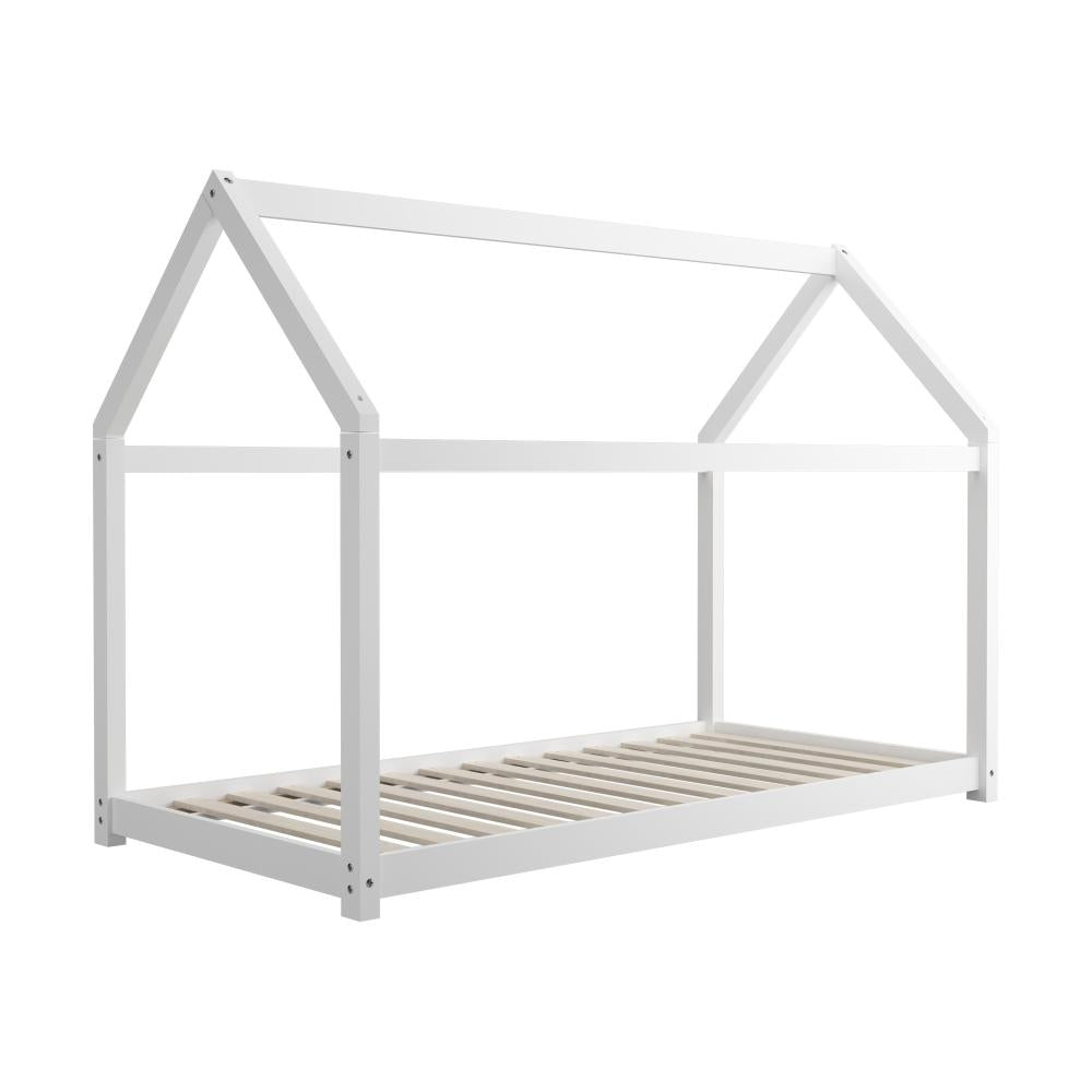 Scandi Wooden Kids House or Teepee Bed in Single Size | Novelty Kids Beds | Wooden Childrens Beds