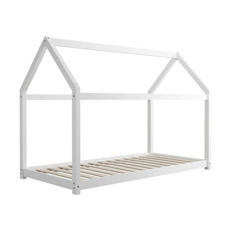 Scandi Wooden Kids House or Teepee Bed in Single Size | Novelty Kids Beds | Wooden Childrens Beds
