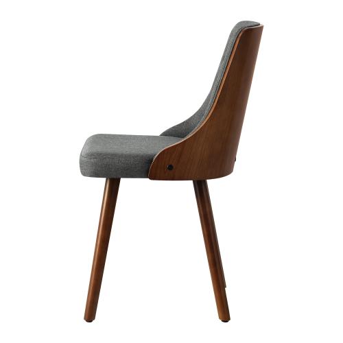 Set of 2 Gianni Deluxe Padded Dining Room Chairs | Wooden Back Padded Modern Dining Chairs