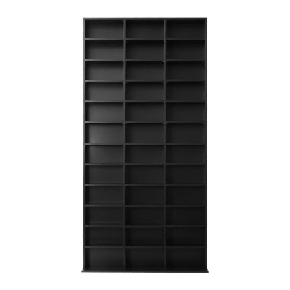 Oikiture 36 Slot Adjustable Wooden Display Unit | Modern Wooden Bookshelf Storage Shelf Unit