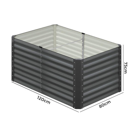 Premium Raised Garden Beds in Various Sizes | Galvanised Steel Planter Garden Beds by Livsip