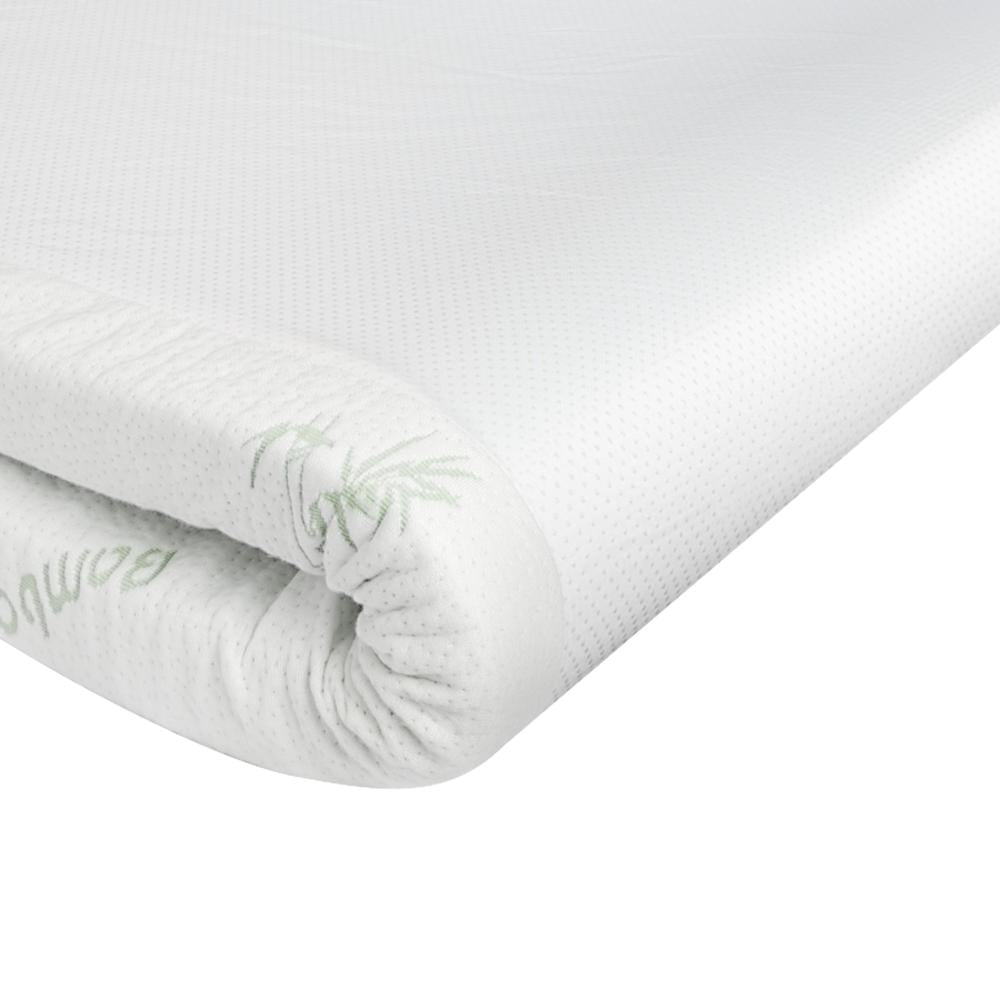 Premium Deluxe Bamboo Cool GEL Memory Foam 8cm Mattress Topper | Summer Cooling Memory Gel Topper