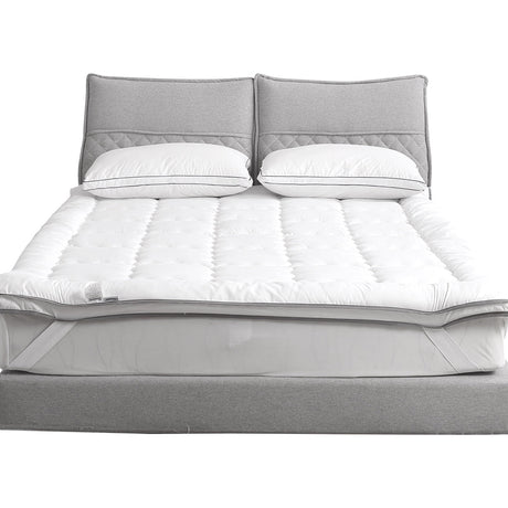 Luxore Medium Plush Support Ball Fibre Mattress Topper | 700GSM Deluxe Mattress Topper