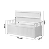 Two in One 200L Outdoor Bench and Storage Box | Wooden Garden Bench by Livsip
