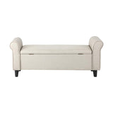 Premium Fabric Two in One Ottoman Storage Bench| Mini Day Bed Blanket Box