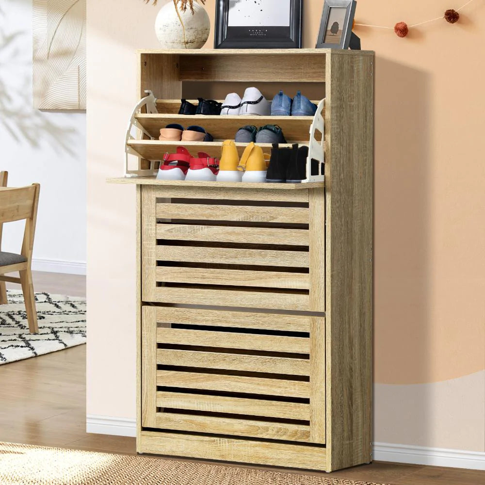 Modern 20-45 Pair Shoe Cabinet | Storage Rack and Organiser | Shoe Storage Organiser by Oikiture