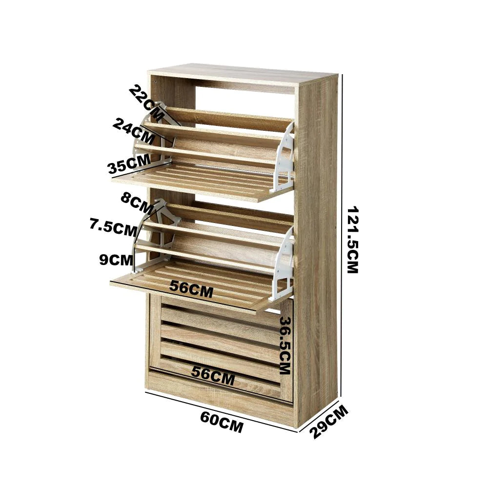 Modern 20-45 Pair Shoe Cabinet | Storage Rack and Organiser | Shoe Storage Organiser by Oikiture