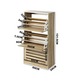 Modern 20-45 Pair Shoe Cabinet | Storage Rack and Organiser | Shoe Storage Organiser by Oikiture