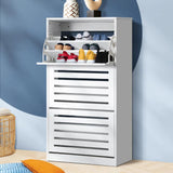 Modern 20-45 Pair Shoe Cabinet | Storage Rack and Organiser | Shoe Storage Organiser by Oikiture