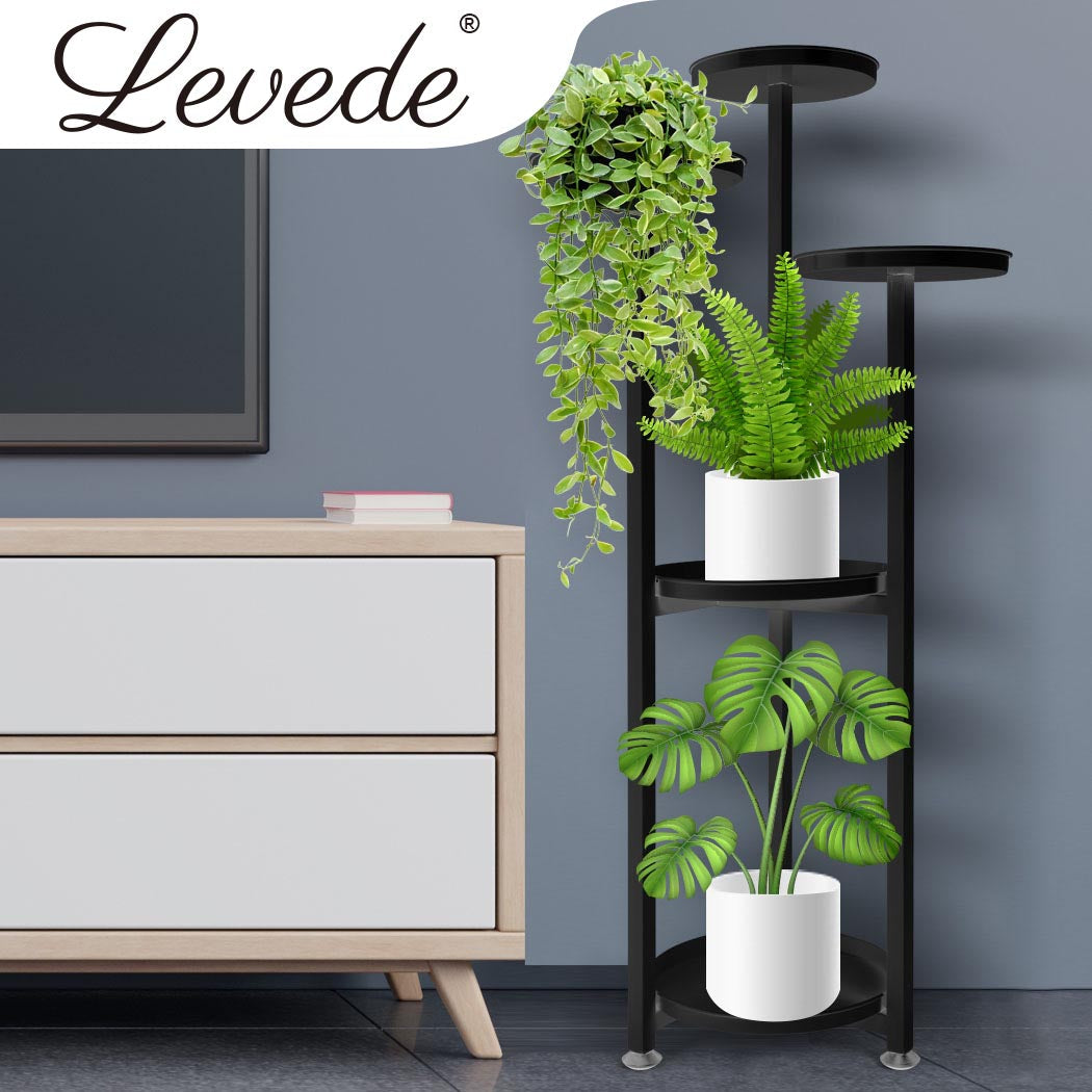 Natura 5 Tier High Quality Metal Plant Stand | Flower Pot Shelves and Stand Display