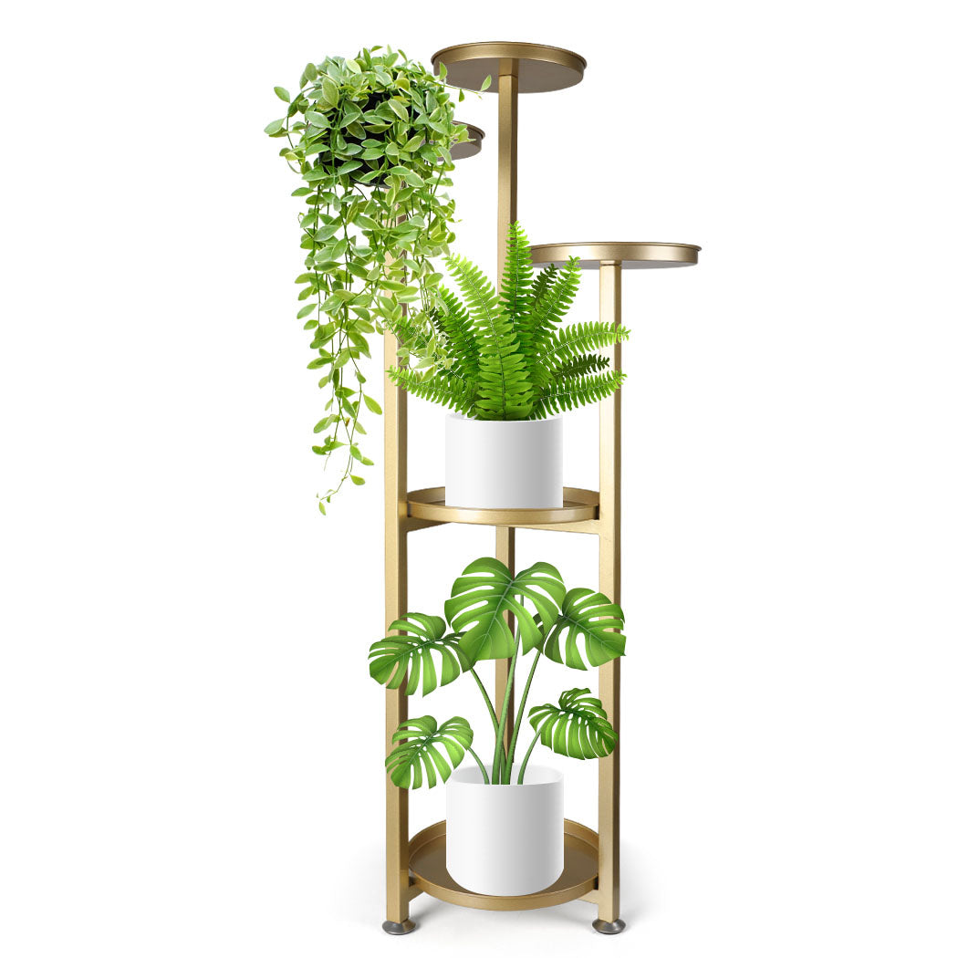 Natura 5 Tier High Quality Metal Plant Stand | Flower Pot Shelves and Stand Display