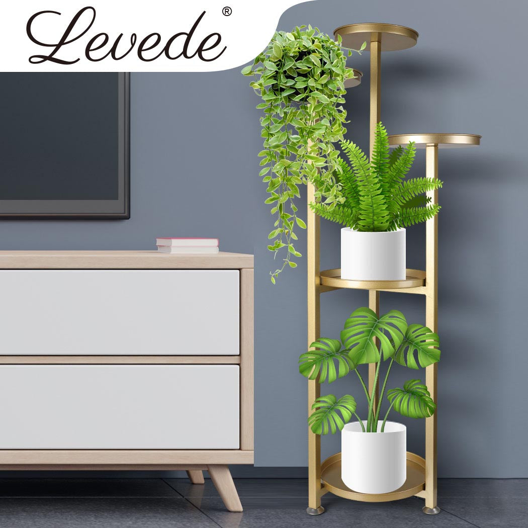 Natura 5 Tier High Quality Metal Plant Stand | Flower Pot Shelves and Stand Display