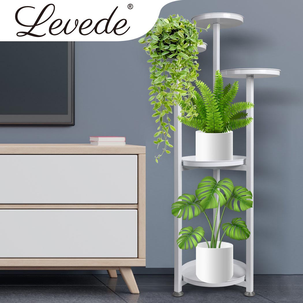 Natura 5 Tier High Quality Metal Plant Stand | Flower Pot Shelves and Stand Display