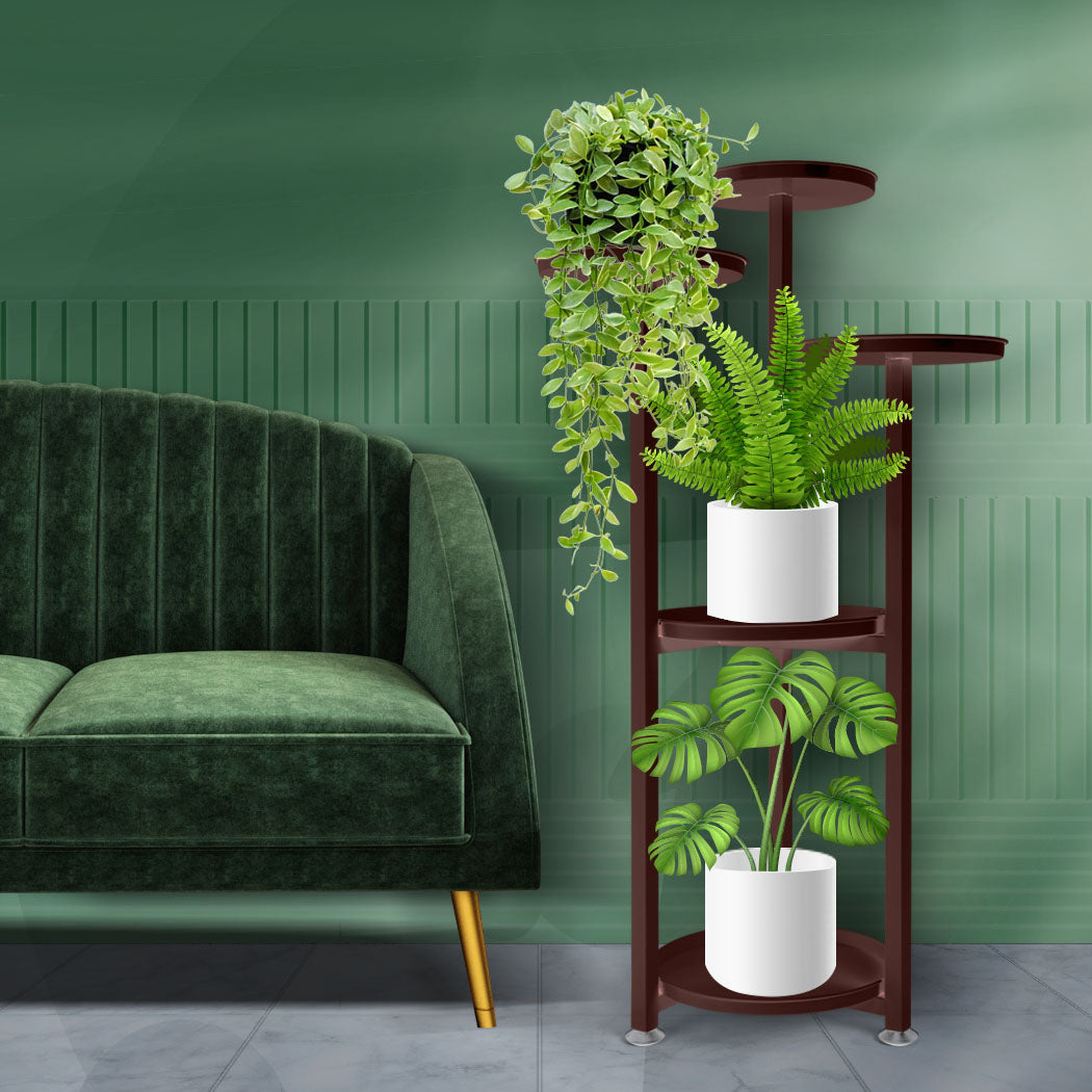 Natura 5 Tier High Quality Metal Plant Stand | Flower Pot Shelves and Stand Display
