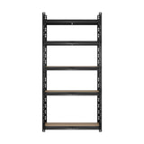 Forte Black Garage Shelving Storage Rack | Premium 5 Tier Space Saving Storage Clutter Solution