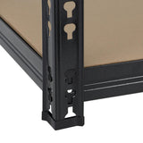 Forte Black Garage Shelving Storage Rack | Premium 5 Tier Space Saving Storage Clutter Solution