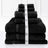 Luxury Kingtex 100% Supreme Cotton Towel Set | 100% Cotton Bath Towel Set | 2 Size Sets - 17 Colours Bath Towels & Washcloths 7 Piece Set / BLACK Ontrendideas Bed and Bath