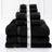 Luxury Kingtex 100% Supreme Cotton Towel Set | 100% Cotton Bath Towel Set | 2 Size Sets - 17 Colours Bath Towels & Washcloths 7 Piece Set / BLACK Ontrendideas Bed and Bath