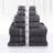 Luxury Kingtex 100% Supreme Cotton Towel Set | 100% Cotton Bath Towel Set | 2 Size Sets - 17 Colours Bath Towels & Washcloths 7 Piece Set / CHARCOAL Ontrendideas Bed and Bath