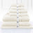 Luxury Kingtex 100% Supreme Cotton Towel Set | 100% Cotton Bath Towel Set | 2 Size Sets - 17 Colours Bath Towels & Washcloths 7 Piece Set / CREAM Ontrendideas Bed and Bath