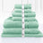 Luxury Kingtex 100% Supreme Cotton Towel Set | 100% Cotton Bath Towel Set | 2 Size Sets - 17 Colours Bath Towels & Washcloths 7 Piece Set / FROST Ontrendideas Bed and Bath