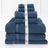 Luxury Kingtex 100% Supreme Cotton Towel Set | 100% Cotton Bath Towel Set | 2 Size Sets - 17 Colours Bath Towels & Washcloths 7 Piece Set / NAVY Ontrendideas Bed and Bath