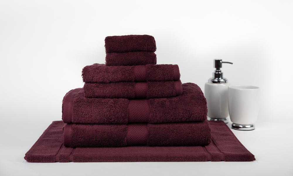 100% Premium Combed Cotton Extra Large Bath Sheet Towel Set | 7 or 14pc Sets | Superior Abosrbance and Size  | 2 Sizes - 30 Colours Bath Towels & Washcloths 7pc Set / Burgundy Ontrendideas Bed and Bath