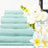 Supreme 100% Egyptian Cotton Towel Set | 7 Or 14pc Set | Luxury Egyptian Towels | Highly soft and Absorbant | 10 Colours Bath Towels & Washcloths 7pc Towel Set / Soft Aqua Ontrendideas Bed and Bath