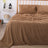 Fluffy Teddy Fleece Sheet Set | Ultra Warm Bedding Cover Soft Fluffy Sheets |5 Sizes - 6 Colours Bed Sheets Single / Camel Ontrendideas Bed and Bath