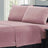 Micro Flannel Warm Polar Fleece Style 4pc Sheet Set | Soft Winter Thermal Sheets | 5 Sizes - 6 Colours Bed Sheets Single / Cameo Rose Ontrendideas Bed and Bath