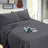100% Egyptian Cotton Flannelette Sheet Set Winter Thermal 175GSM Sheets | Warm Fluffy Sheets | 7 Sizes - 6 Colours Bed Sheets Single / Charcoal Ontrendideas Bed and Bath