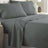 2000TC Bamboo Ultra Cooling Sheet Set | Fast Dry Honeycomb Technology Ramesses Sheets | 5 Sizes - 8 Colours Bed Sheets Single / Charcoal Ontrendideas Bed and Bath
