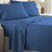 2000TC Bamboo Ultra Cooling Sheet Set | Fast Dry Honeycomb Technology Ramesses Sheets | 5 Sizes - 8 Colours Bed Sheets Single / Classic Blue Ontrendideas Bed and Bath