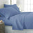 2000TC Bamboo Cooling Embossed Sheet Set | Hypo-Allergenic Sheets - Choose From 5 Sizes and 5 Colours Bed Sheets Single / Mid Blue Ontrendideas Bed and Bath