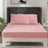Elite 1500TC 100% Supreme Egyptian Cotton Fitted Sheet Set | MQ MK | Fitted Sheet with Two Pillowcase Set | 7 Sizes - 8 Colours Bed Sheets Single / Rose Pink Ontrendideas Bed and Bath