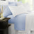 2000TC Bamboo Cooling Sheet Set | Hypo-Allergenic Breathable Summer Sheets | 5 Sizes - 9 Colours Bed Sheets Single / Steel Blue Ontrendideas Bed and Bath