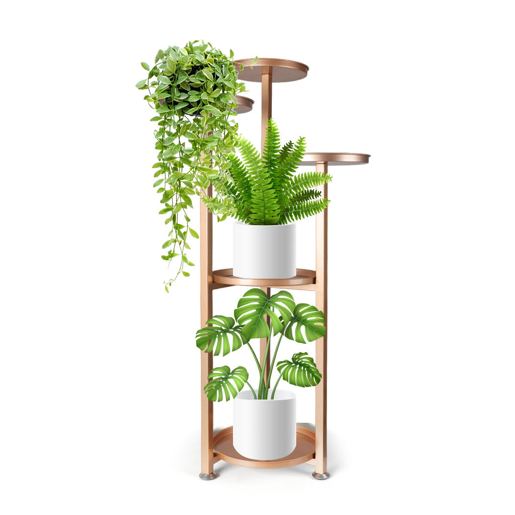 Natura 5 Tier High Quality Metal Plant Stand | Flower Pot Shelves and Stand Display