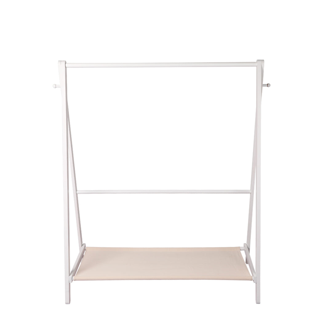 Sorento Two in One Clothes and Shoe Storage Rack | Wooden Multi Purpose Clothes Storage Unit