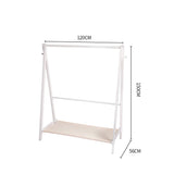 Sorento Two in One Clothes and Shoe Storage Rack | Wooden Multi Purpose Clothes Storage Unit