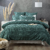 Riley Vintage Washed 100% Cotton Chenille Tufted Quilt Cover Set by Renee Taylor