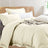 Luxury 400TC Bamboo Egyptian Cotton Quilt Cover Set | Eco Friendly Allergy Free | 2 Sizes - 7 Colours Quilt Cover Set Queen / Eggnog Ontrendideas Bed and Bath