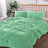 Fluffy Teddy Fleece Quilt Cover Set | Ultra Warm Bedding Cover Soft Fluffy | 4 Sizes- 6 Colours Quilt Cover Set Single / Aqua Ontrendideas Bed and Bath